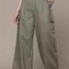 Roadster The Lifestyle Co. Women Pure Cotton Pleated Regular Fit Cargos