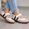 Roadster The Lifestyle Co Women Colourblocked Round Toe Velcro Ballerinas