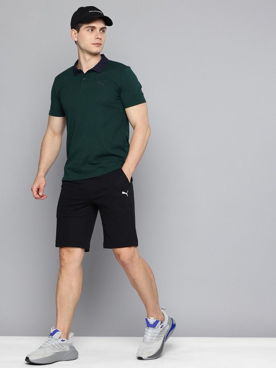 Puma ESS ELEVATED Slim Fit Polo Collar T-shirt