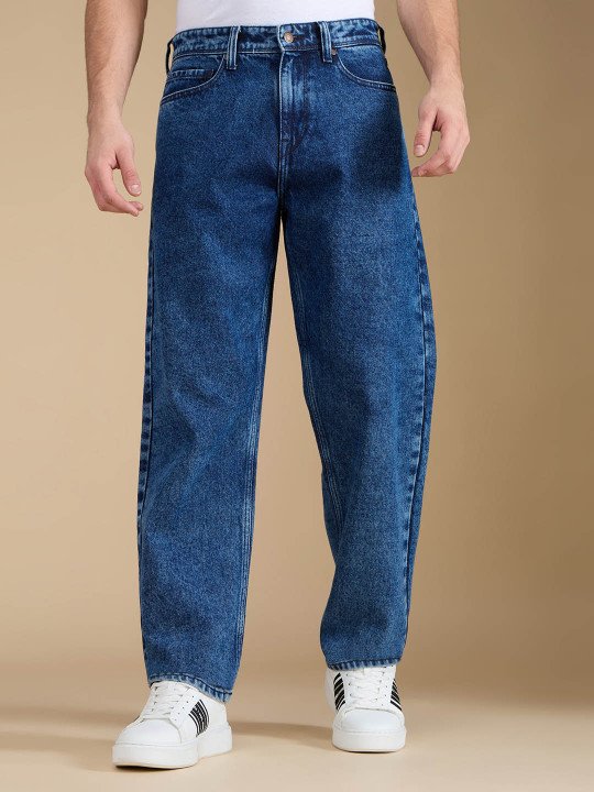 Pepe Jeans Men Relaxed Fit Mid-Rise Stretchable Jeans