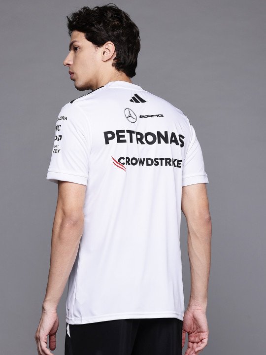 ADIDAS Typography Printed Mercedes AMG Petronas Formula One T-shirt