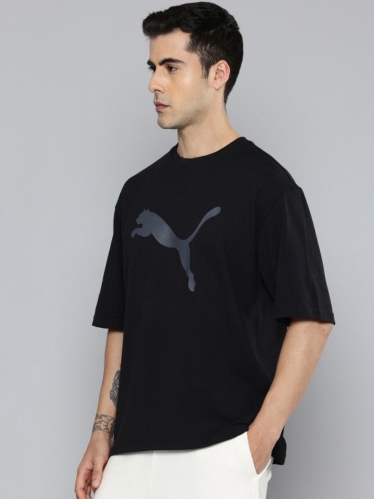 Puma Essential Elevated Brand Logo Printed Pure Cotton T-shirt
