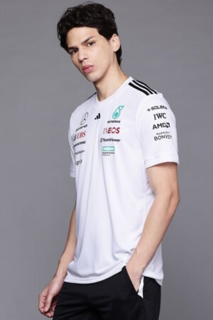 ADIDAS Typography Printed Mercedes AMG Petronas Formula One T-shirt