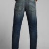 Jack & Jones Men Slim Fit Low-Rise Mildly Distressed Light Fade Stretchable Jeans