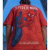 VEIRDO Men Spiderman Printed Pure Cotton T-shirt