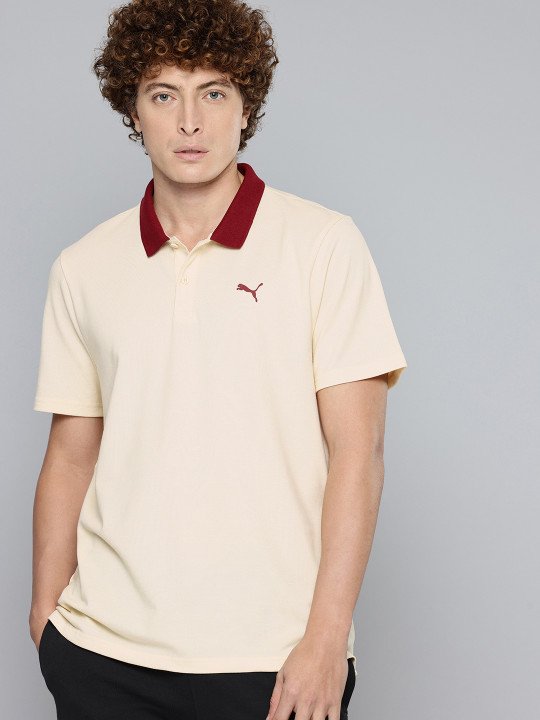 Puma ESS ELEVATED Slim Fit Polo Collar T-shirt