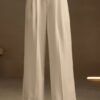 Kotty Women Relaxed Straight Leg High-Rise Pleated Parallel Trousers