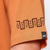Bewakoof Men's Orange Sippin Sun Graphic Printed Oversized T-shirt