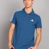 ADIDAS Men Solid Polo Neck Pure Cotton