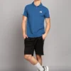 ADIDAS Men Solid Polo Neck Pure Cotton