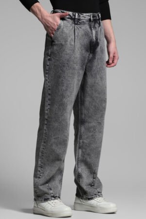 Jack & Jones Men Relaxed Fit High-Rise Light Fade Cotton Jeans