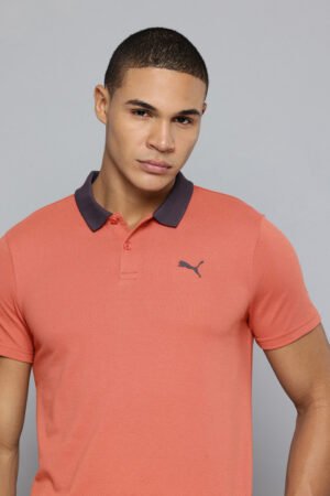Puma ESS ELEVATED Slim Fit Polo Collar T-shirt