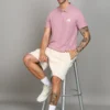 ADIDAS Men Solid Polo Neck Pure Cotton