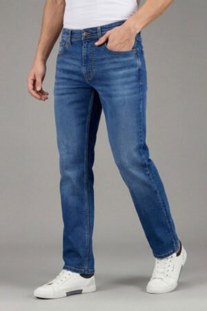 Pepe Jeans Men Holborne Straight Fit Mid-Rise Light Fade Stretchable Jeans