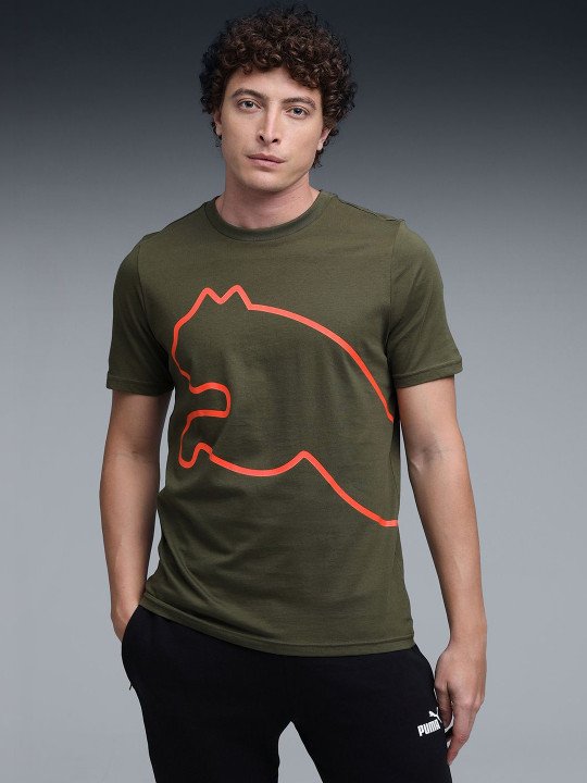 OzK70A5q_b2ca8a78866f405aa9dd6bca66520c3f Puma Essential Brand Logo Printed Pure Cotton T-shirt