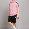 ADIDAS Men Solid Polo Neck Pure Cotton