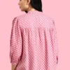 Floral Print Mandarin Collar Casual Shirt