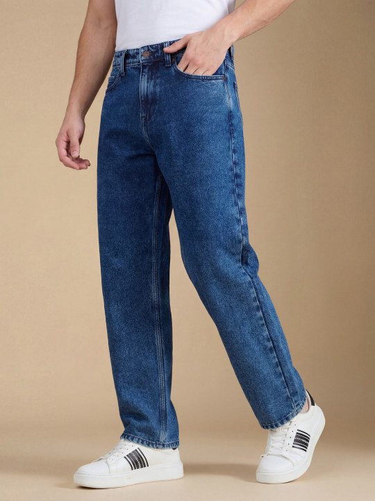 Pepe Jeans Men Relaxed Fit Mid-Rise Stretchable Jeans