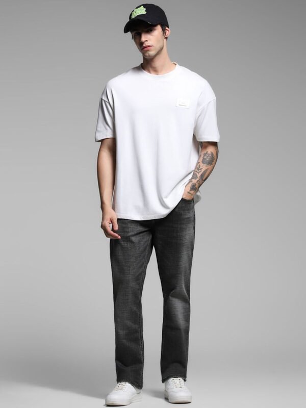 Jack & Jones Men Clark Low-Rise Light Fade Stretchable Jeans