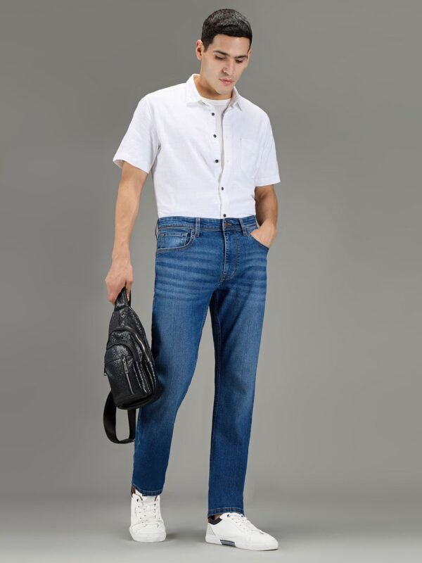 Pepe Jeans Men Holborne Straight Fit Mid-Rise Light Fade Stretchable Jeans
