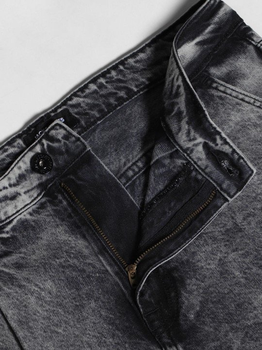 Jack & Jones Men Relaxed Fit High-Rise Light Fade Cotton Jeans