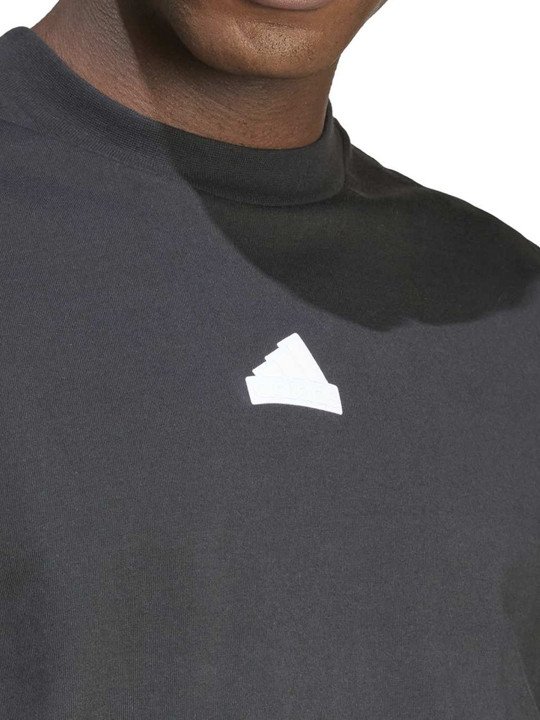 ADIDAS Brand Logo Printed Pure Cotton Round Neck T-Shirt