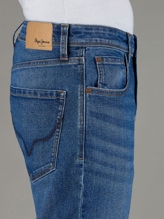 Pepe Jeans Men Holborne Straight Fit Mid-Rise Light Fade Stretchable Jeans