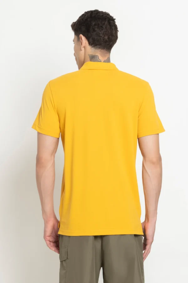 ADIDAS Men Solid Polo Neck Pure Cotton