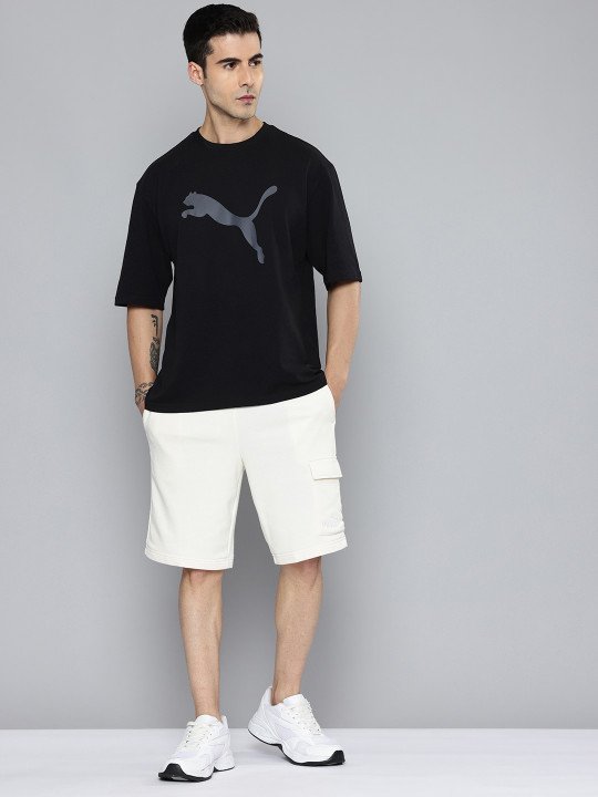 Puma Essential Elevated Brand Logo Printed Pure Cotton T-shirt