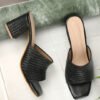 black 1 ICONICS Women Brown Block Heels