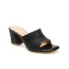 black 3 ICONICS Women Brown Block Heels