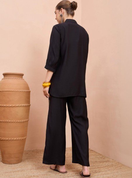 Anouk Embroidered Shirt with Trousers