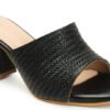 black 7 ICONICS Women Brown Block Heels