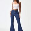 Aadvi Fashion Women Flared Fit High-Rise Stretchable Jeans