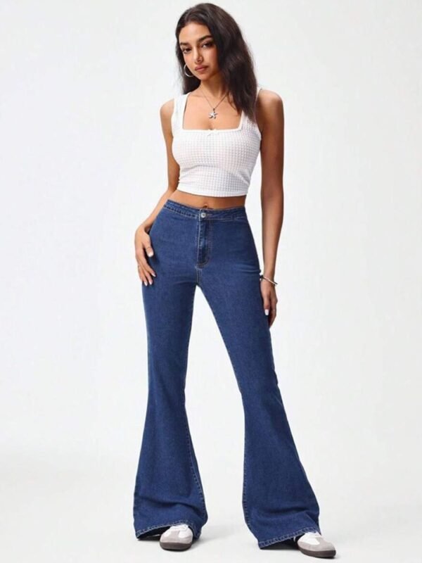 Aadvi Fashion Women Flared Fit High-Rise Stretchable Jeans