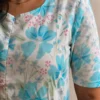 VIHIN TEXTILE Floral Print Viscose Rayon Flared Kurta