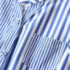 Sheetal Associates Women Regular Fit Striped Mandarin Collar Casual Shirt