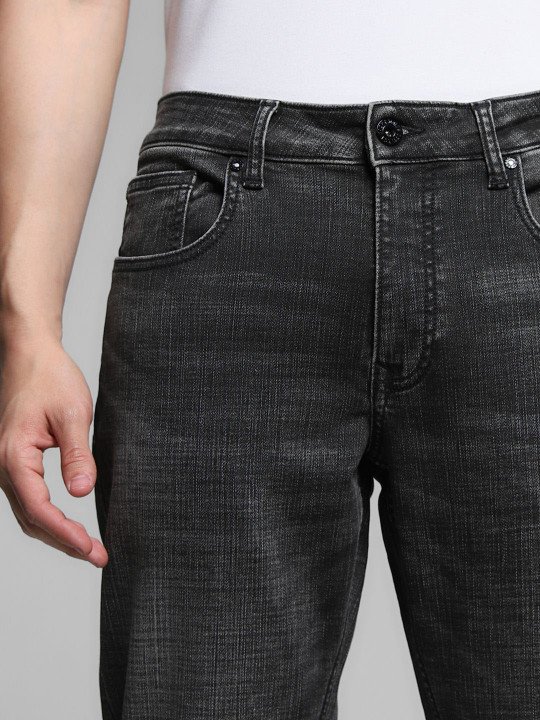 Jack & Jones Men Clark Low-Rise Light Fade Stretchable Jeans