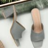 grey 1 ICONICS Women Brown Block Heels