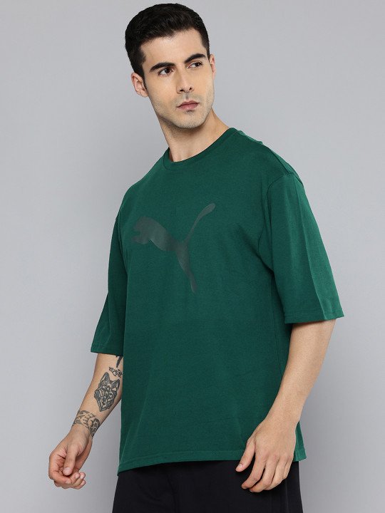 Puma Essential Elevated Brand Logo Printed Pure Cotton T-shirt