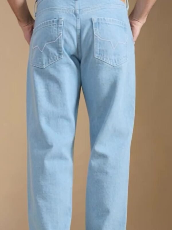 Pepe Jeans Men Relaxed Fit Mid-Rise Low Distress Light Fade Stretchable Jeans