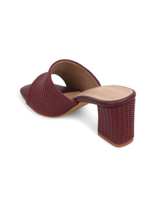 maroon 5 ICONICS Women Brown Block Heels