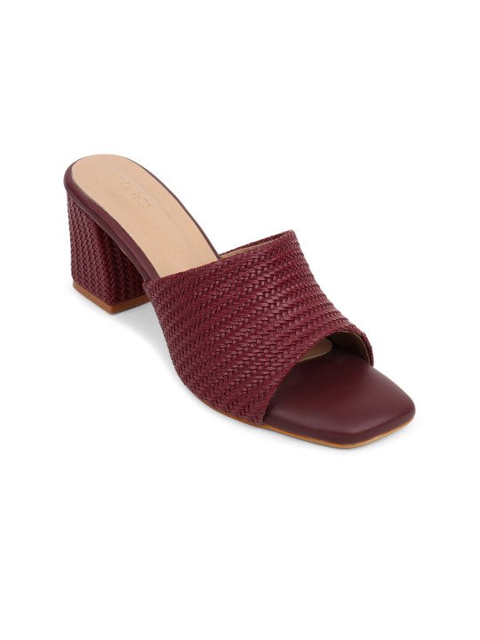 maroon 6 ICONICS Women Brown Block Heels