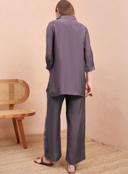 Anouk Embroidered Shirt with Trousers