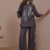 Anouk Embroidered Shirt with Trousers