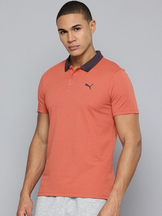 Puma ESS ELEVATED Slim Fit Polo Collar T-shirt