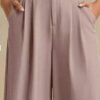 Kotty Women Relaxed Straight Leg High-Rise Pleated Parallel Trousers