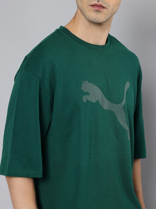 Puma Essential Elevated Brand Logo Printed Pure Cotton T-shirt