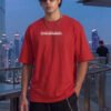 VEIRDO Men Spiderman Printed Pure Cotton T-shirt