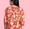 Floral Print Mandarin Collar Casual Shirt